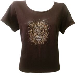 Atrium Boutique Rhinestone Lion 2 Pc Set